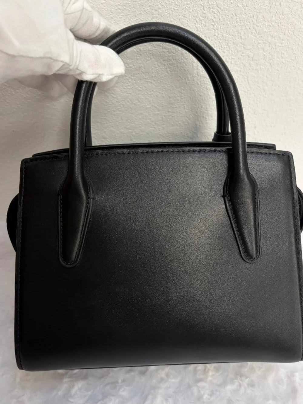 NWOT COACH Andrea Carryall Bag - Smooth Black Napa Leather - CP081 - MSRP $428